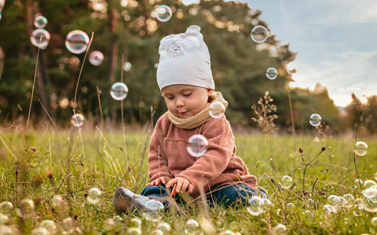 Familienshooting an einem Sommerabend